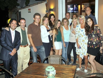 Ett 15-tal spanska och svenska företagare knöt nya bekantskaper 16 oktober på Red Cloud Café, i La Campana.
