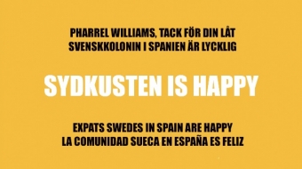 Mer än 125 Spaniensvenskar deltar i videon SYDKUSTEN IS HAPPY.