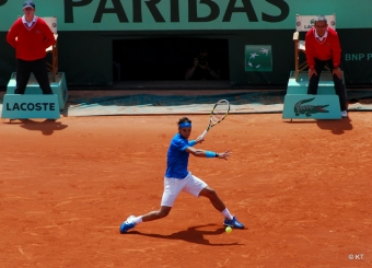 Rafa Nadal vann 8 juni sin nionde titel i Roland Garros och försvarade samtidigt titeln som etta på världsrankingen, mot Novak Djokovic. Foto: Carine06
