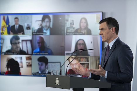 Pedro Sánchez annonserade 28 april en nedtrappningsplan, som ska vara fullbordad till 29 juni.