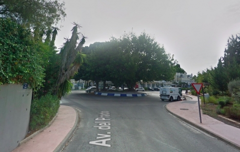 En brittisk man sköts i ansiktet på Avenida del Prado i Nueva Andalucía, lördag 17 oktober.