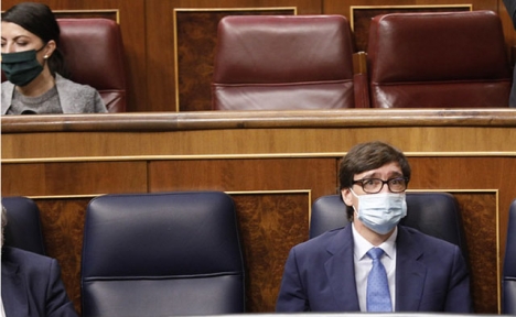 Regeringen har annonserat att det förlängda nödläget kommer att försvaras i parlamentet av hälsovårdsministern Salvador Illa. Foto: PSOE