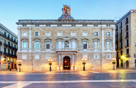 Den katalanska regeringsbyggnaden i Barcelona.
