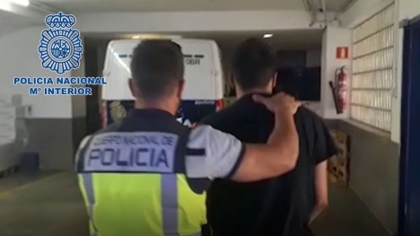 Mannen greps 7 juli i centrala Marbella. Foto: Policía Nacional
