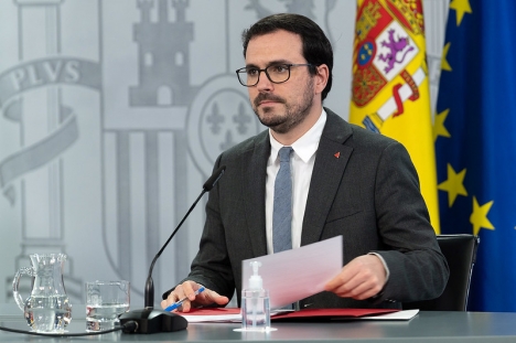 Konsumentministern Alberto Garzón.