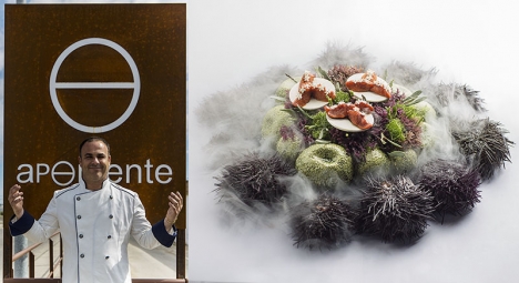 ”Havets kock” Ángel León serverar inte bara trestjärniga menyer utan utforskar även nya råvaror som ska lösa matbristen i världen. Foton: Restaurante Aponiente