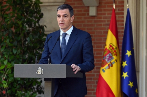 Pedro Sánchez framträdde den 28 maj för att bekräfta, på både spanska och engelska, att Spanien nu officiellt erkänner den palestinska staten.