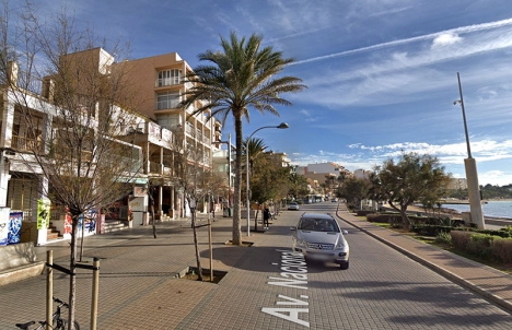 Strandpromenaden i Palma där Medusa Beach Club ligger. Foto: Google Maps