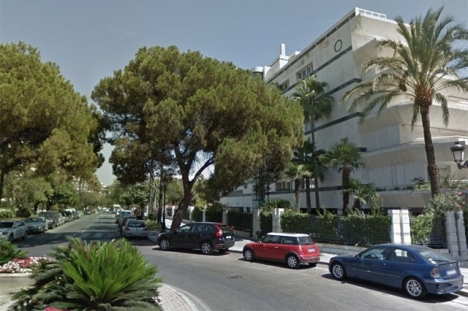 Mordet skedde mitt på dagen i ett av de mest exklusiva områdena i Marbella stad. Foto: Google Maps