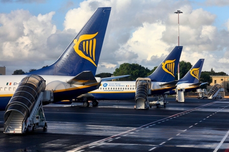 Ryanair är det bolag som beläggs med den största andelen av boten.