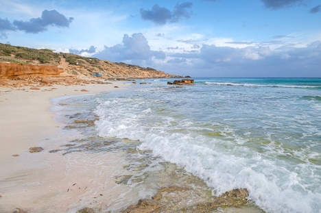 Stranden Des Copinar ligger på södra Formentera. (Arkivbild)