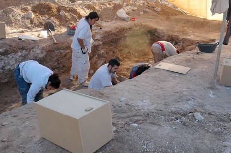 Arkivbild från tidigare utgrävningar av massgravar i Málaga.