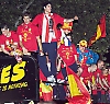 Årets största glädjeämne var utan tvekan Spaniens VM-titel i fotboll, som ledde till Eriksgata i Madrid. Foto: Félix Aguado Pérez