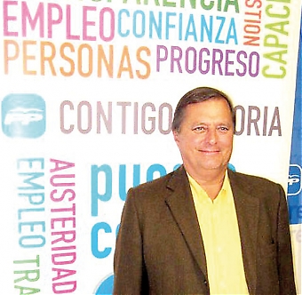 Curt Bergstén har som nummer 22 på Partido Populars lista få chanser att komma in i fullmäktige i Vélez-Málaga. Han räknar dock med att PP kommer till makten och att han därmed får förtroendeuppdrag på turist- och utlänningsavdelningen. Foto: PP