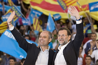 Som bortblåst är PP-ledaren Mariano Rajoys tidigare odelade stöd för före detta regionalpresidenten i Valencia, Francisco Camps. Foto: PP