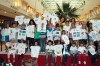 Ett 50-tal barn deltog i den uppskattade tröjmålartävlingen och alla vann priser.