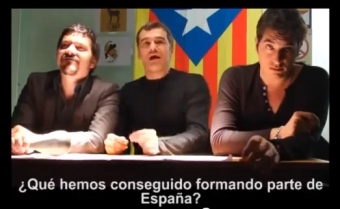 UPyD:s parlamentsledamot Tony Cantó parodierar katalanska regionalister i en imitation av en känd Monty Python-scen.