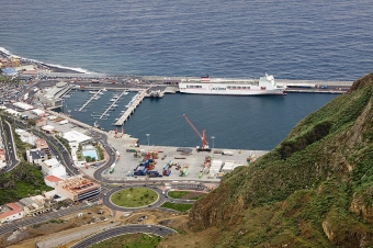 Olyckan inträffade i hamnen i La Palma.